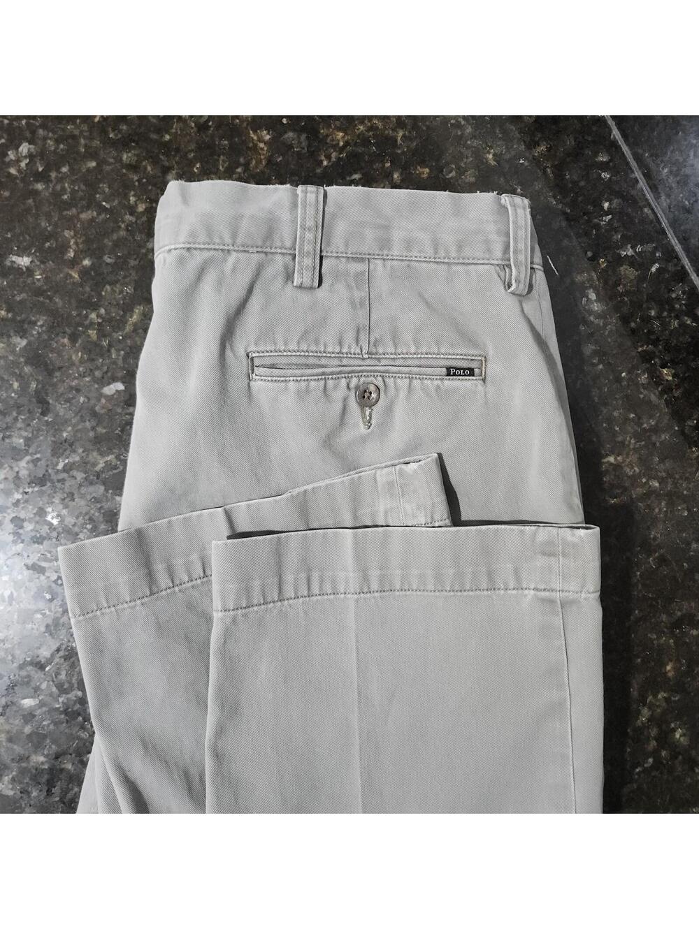Polo Ralph Lauren Chino Classic Fit Pants Casual Preppy Skate Outdoor 36x30